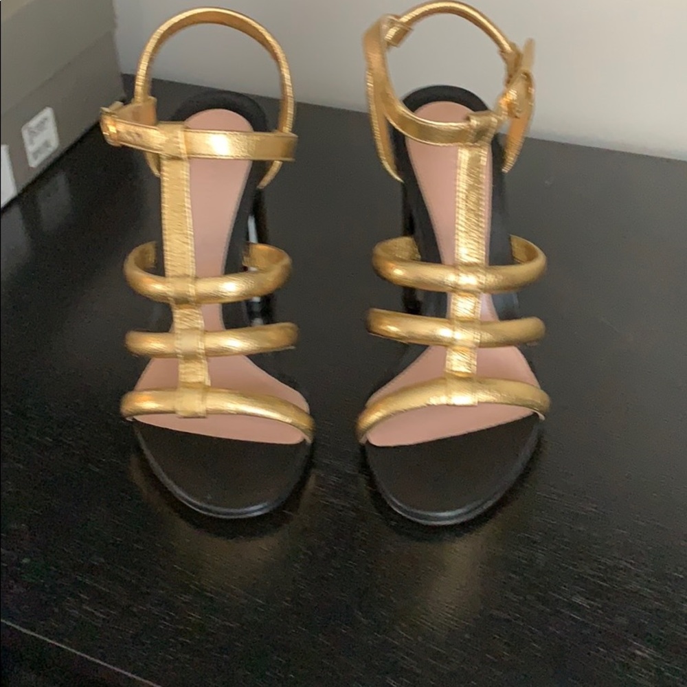 Alexander McQueen - Sandal pelle s. Cuoio gold - Picture 7 of 11